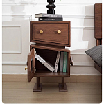 Тумбочка прикроватная с ящиком и дверцей Робот Robot Desk варинант исполнения - 7 | Loft Concept в Самаре