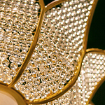 Люстра в форме тюльпана с лепестками из прозрачных стеклянных бусин Hanging Flowers варинант исполнения - 5 | Loft Concept в Самаре