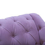 Кушетка фиолетовая с мягкой обивкой из велюра Michael Couch варинант исполнения - 4 | Loft Concept в Самаре