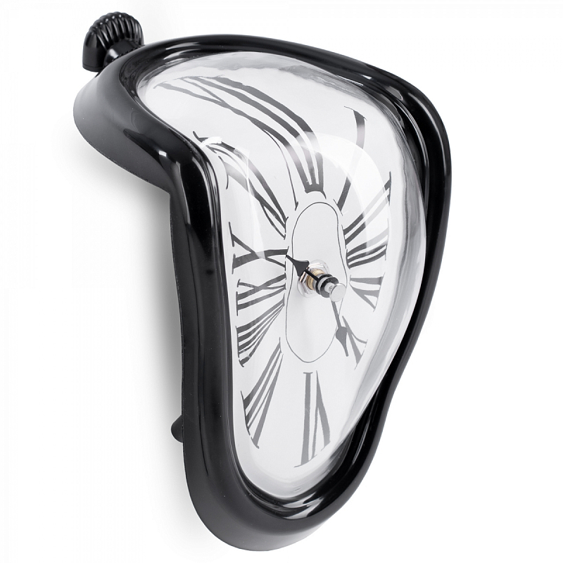 Часы Salvador Dali Soft Clock black Белый Черный в Самаре | Loft Concept 