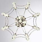 Люстра подвесная из металла с хрустальными подвесками прозрачного цвета Quasar 41 варинант исполнения - 10 | Loft Concept в Самаре