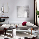 Дизайнерский журнальный стол с чёрной круглой столешницей Visanyp варинант исполнения - 2 | Loft Concept в Самаре