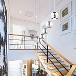 Подвесной светильник со стеклянным плафоном Inner Gleam Globe black  варинант исполнения - 4 | Loft Concept в Самаре