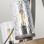 Люстра с цилиндрическим плафонами из толстого волнистого стекла в индустриальном стиле Feiss варинант исполнения - 12 | Loft Concept в Самаре