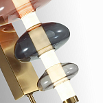 Бра с плафоном из разноцветного стекла Glass Peonies варинант исполнения - 1 | Loft Concept в Самаре