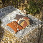 Подушка декоративная с геометрическим узором и плетенными вставками Divine Abstractions варинант исполнения - 5 | Loft Concept в Самаре