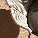 Дизайнерское уличное кресло с веревочной спинкой PETALO Armchair варинант исполнения - 11 | Loft Concept в Самаре