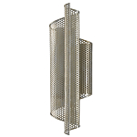 Бра серебряное изогнутой формы с перфорацией Perforation варинант исполнения - 3 | Loft Concept в Самаре