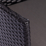 Обеденный комплект из искуственного ротанга Vintara черный варинант исполнения - 5 | Loft Concept в Самаре