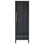 Узкий Шкаф Primo с 2 выдвижными ящиками Черный дуб варинант исполнения - 1 | Loft Concept в Самаре