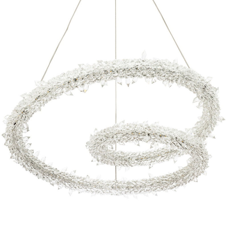 Фигурная люстра украшенная кристаллами из хрусталя Gilbertine Crystals Spiral Chandelier Прозрачный Латунь Фигурная люстра украшенная кристаллами из хрусталя Gilbertine Crystals Spiral Chandelier Прозрачный Латунь в Самаре | Loft Concept