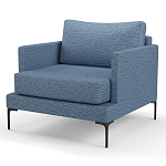 Мебельная ткань Шенилл голубой цвет 138 см T4-26 варинант исполнения - 5 | Loft Concept в Самаре