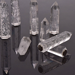 Люстра с двумя кольцами черного цвета с хрустальными элементами QUARTZ CRYSTAL варинант исполнения - 13 | Loft Concept в Самаре