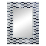 Прямоугольное зеркало с инкрустацией раковинами устриц Mother оf Pearl Facets варинант исполнения - 1 | Loft Concept в Самаре