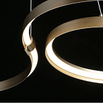 Люстра подвесная светодиодная в виде волнообразной ленты Ribbon Vortex варинант исполнения - 19 | Loft Concept в Самаре