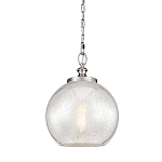 Подвесной светильник с прозрачным стеклянным плафоном в форме шара в современном стиле на цепи Feiss варинант исполнения - 1 | Loft Concept в Самаре