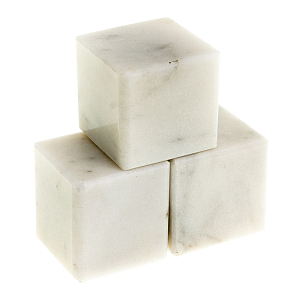 Камни для охлаждения виски из белого мрамора Natural Stone Cube