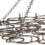 Люстра фигурная многоярусная из круглых элементов Round Metal Element варинант исполнения - 1 | Loft Concept в Самаре