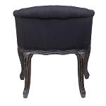 Кресло низкое в стиле прованс Черный Лен Louis French Armchair  варинант исполнения - 3 | Loft Concept в Самаре