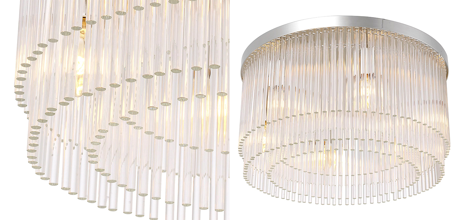 Потолочный светильник Eichholtz Ceiling Lamp Hector Nickel Потолочный светильник Eichholtz Ceiling Lamp Hector Nickel - Loft-Concept в Самаре