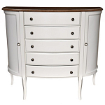 Комод полукруглый с ящиками и дверцами в стиле прованс Montmartre Provence Chest of Drawers варинант исполнения - 1 | Loft Concept в Самаре