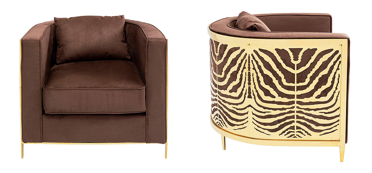 Дизайнерское кресло Velvet Ice Breaker Armchair Дизайнерское кресло Velvet Ice Breaker Armchair - Loft-Concept в Самаре