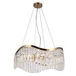 Люстра подвесная волнистой формы с хрустальными подвесками Ludivine Lighting варинант исполнения - 1 | Loft Concept в Самаре