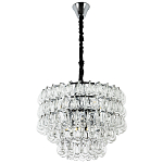 Люстра с хрустальными подвесками в виде капель Antoine Crystal Drops Chrome Chandelier 9 варинант исполнения - 2 | Loft Concept в Самаре