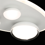 Потолочный светильник овальной формы белого цвета с 4-мя лампами Lunar Pebbles варинант исполнения - 6 | Loft Concept в Самаре