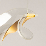 Люстра линейная с изогнутым плафоном Wave Line варинант исполнения - 10 | Loft Concept в Самаре