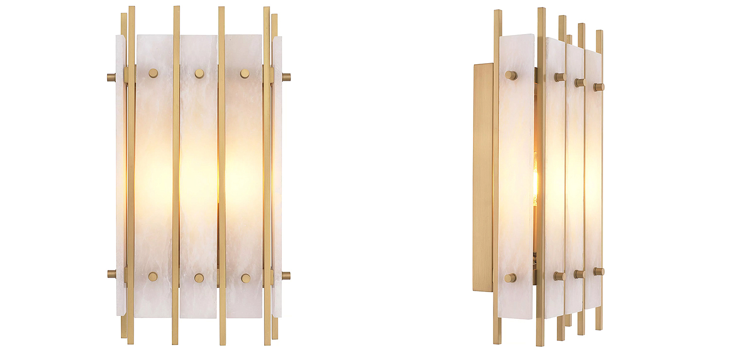 Бра Eichholtz Wall Lamp Sparks S Alabaster Бра Eichholtz Wall Lamp Sparks S Alabaster - Loft-Concept в Самаре