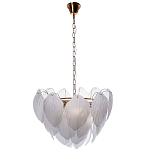 Люстра с лепестками из матового рифленого стекла Chandelier Water Lily варинант исполнения - 1 | Loft Concept в Самаре