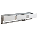 Тумба под телевизор со стеклянным фасадом Modern TumbvTV варинант исполнения - 2 | Loft Concept в Самаре