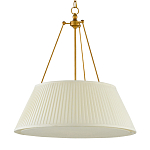 Подвесной светильник светодиодный с фактурным тканевым конусообразным абажуром White Fabric Lampshade варинант исполнения - 4 | Loft Concept в Самаре