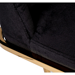 Стул обеденный велюровый черный с золотым каркасом Nobility варинант исполнения - 4 | Loft Concept в Самаре