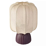 Настольная лампа с фактурным основанием и бежевым тканевым абажуром Modern Textured Table Lamp варинант исполнения - 1 | Loft Concept в Самаре