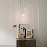 Подвесной светильник с прозрачным рифленым цилиндрическим плафоном Kichler варинант исполнения - 14 | Loft Concept в Самаре