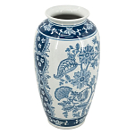 Ваза с синим цветочным орнаментом Blue & White Ornament  варинант исполнения - 1 | Loft Concept в Самаре