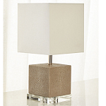 Настольная лампа деревянная с белым абажуром Wooden Table Lamp варинант исполнения - 1 | Loft Concept в Самаре