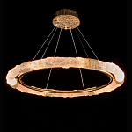 Люстра в форме кольца с золотым декором Warm Heavenly Light варинант исполнения - 2 | Loft Concept в Самаре