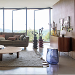 Фигурный приставной столик бордового цвета  AMORPHOUS варинант исполнения - 6 | Loft Concept в Самаре