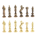 Шахматы Ренессанс из бронзы с доской из натурального камня Змеевик Decorative Thematic Chess варинант исполнения - 5 | Loft Concept в Самаре