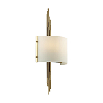 Бра с изогнутым плафоном на бронзовом основании с вертикальным декором из металлических трубок Sohne варинант исполнения - 7 | Loft Concept в Самаре