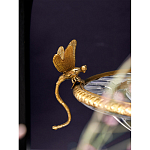 Чаша из прозрачного стекла с рельефным ободком и фигурками стрекоз Eden Garden варинант исполнения - 4 | Loft Concept в Самаре