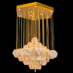 Люстра с фигурными подвесками из натурального камня Glowing Spheres варинант исполнения - 1 | Loft Concept в Самаре