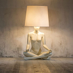 Лампа MANNEQUIN LAMP с абажуром телесный замок варинант исполнения - 5 | Loft Concept в Самаре