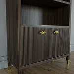 Книжный Стеллаж Elsa Dreams Walnut с задней стенкой варинант исполнения - 2 | Loft Concept в Самаре