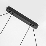 Светодиодная люстра Black LED Circle and Oval Lamp варинант исполнения - 3 | Loft Concept в Самаре