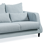 Диван Seldon с мягкими подушками голубое букле варинант исполнения - 6 | Loft Concept в Самаре