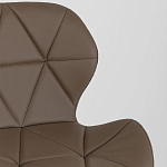 Стул с коричневым сиденьем из экокожи JEROEN варинант исполнения - 7 | Loft Concept в Самаре